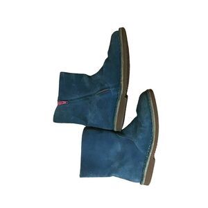 Boden Mini Boden Cozy Chelsea Leather Boots Suede Lined